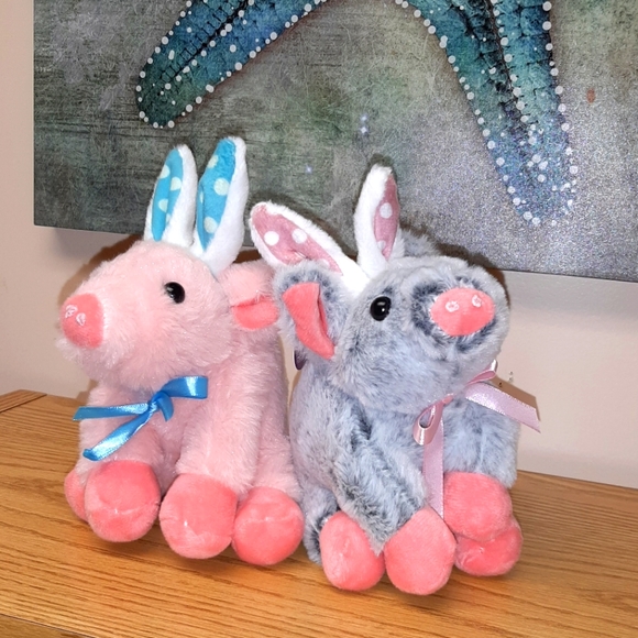 Cute Easter Pig Plushies NWT - Picture 3 of 4